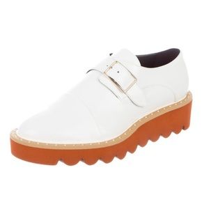 Stella McCartney White Odette Monk Brogues Shoes